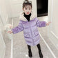 Children's Clothing Girls' Winter Clothing Mid-length Padded Coat Autumn Children's  Foreign Style Padded Coat Cotton Coat Cute