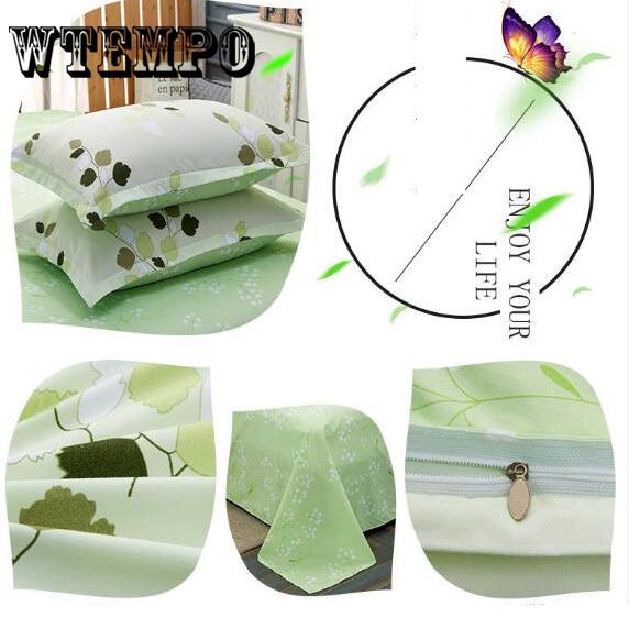 Wtempo Brand 3pcs Bedding Set Quilt Cover Duvet Cover Set Pillowcase Queen King Size Comforter Set