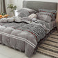 4pcs Home Textiles Quilt Cover Winter Lace Bedding Set Soft Warm Queen/king Duvet Cover