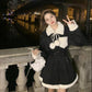 Winter Sweet and Cool Girl Thick Warm Fur Collar Stitching Prague British Girl Plus Cotton Windbreaker Dress