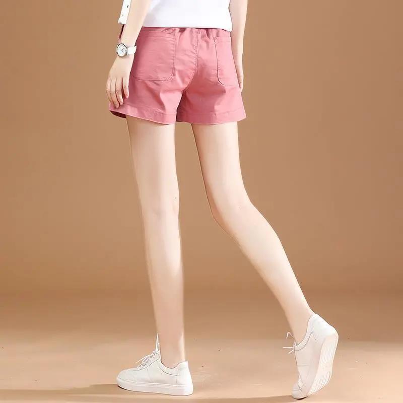 Shorts Women Summer Thin Section High Waist Loose Slim Straight Wide Leg Pants Sports Casual Pants All-match Trend