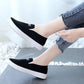Women Summer Light Shoes Female Breathable Cloth Flat Shoes Non Slip Soft Sole Versatile Antiskid Casual Shoes