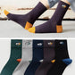 Pure Cotton Socks Men's Retro Embroidery Tube Socks Autumn and Winter Seasons Cotton Socks Deodorant Sweat-absorbent Sports Socks