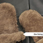 Slippers for Women Luxury Designer Leather Furry Winter Slipper Open Toe Slides Cotton Shoes Indoor Causal Ladies Slippers