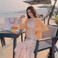 Floral Sling Dress Female Spring Summer Casual V-neck Sleeveless Mid-length Casual  Comfortable