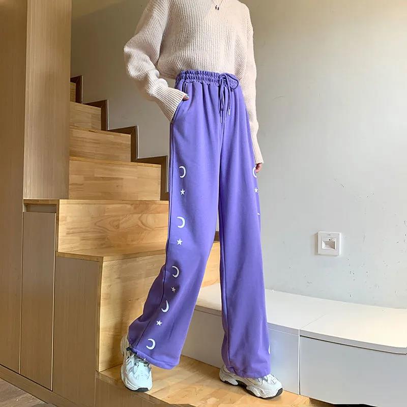 Gray Sweatpants Female Spring Korean Version of Loose Casual All-match Student High-waisted Waistband Was Thin Harem Pants Tide