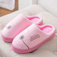 Winter Unisex's Cotton Slippers Non-slip Warm Couples Plus Velvet Thick Bottom Plush Slippers