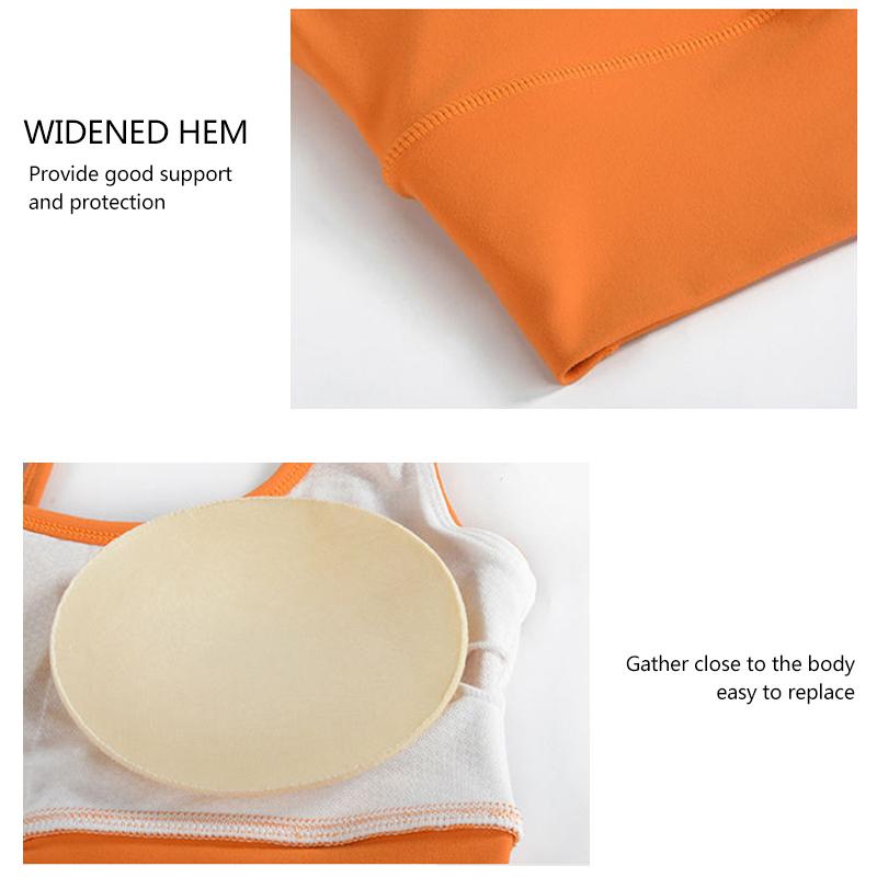 Women's Sports Underwear Shockproof Bra Running Yoga Vest Beauty Back Fitness Bra Gathered Outside Wear Anti-sagging Sling Gym Sports Top