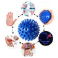 2pcs Massage Ball Relax Balls Hand Foot Point Peanut Massage Spiky Ball Pain Relief Fitness Health Care