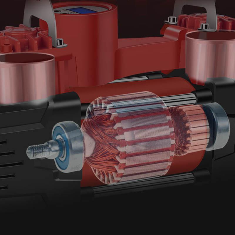 Car Inflatable Pump Double-cylinder High Power 12V Car Portable Air Pump Tire Electric High Pressure Pump