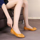 First Layer Cowhide Women Shoes Flat Mother Shoes Large Size Single Shoes Women Leather Peas Shoes Women Soft Soles