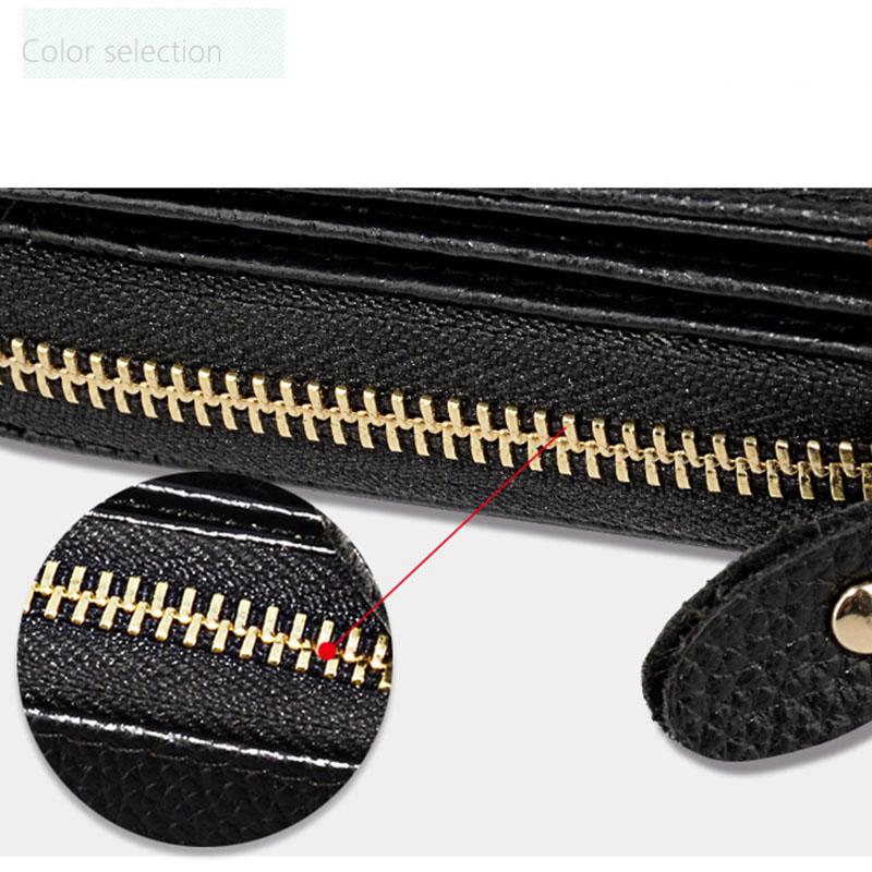 Leather Driver's License Card Bag Men's Leather Zipper Card Package Female Men's Wallet Multi-function Driver's License Leather Case Male Leather