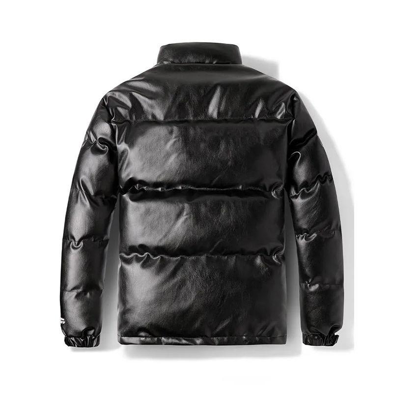 Men's Winter Thick Padded Jacket Bread Suit Clothes Korean Style Trend Loose Student Pu Leather Cotton Jacket Clothes