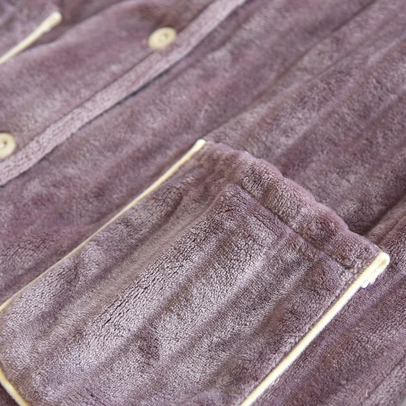 Winter Pajamas Suit Thick Velvet Flannel Sleepwear Set Women Warm Home Wear Coral Fleece Long Sleeve Tops Pants Sleep Shirt Casual Loose Nightwear
