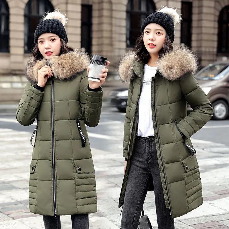 Outdoor Autumn And Winter Fashion New Ladies Slim Warm Down Jacket Cotton Hooded Padded Coat Jacket