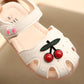 Girls Shoes Baby Girls Princess Casual Shoes Leather Sandals Cherry Flat Beach Shoes Soft Sole Anti-slip Prewalkers Shoes