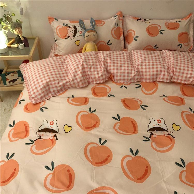 Korean Ins Xiaoxianghua Four-piece Bedding Student Dormitory Bed Sheet Set Household Daily Necessities