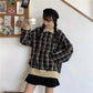 Autumn and Winter Warm Sweet College Style Sweater Girl Loose Hedging Wild Woolen Coat