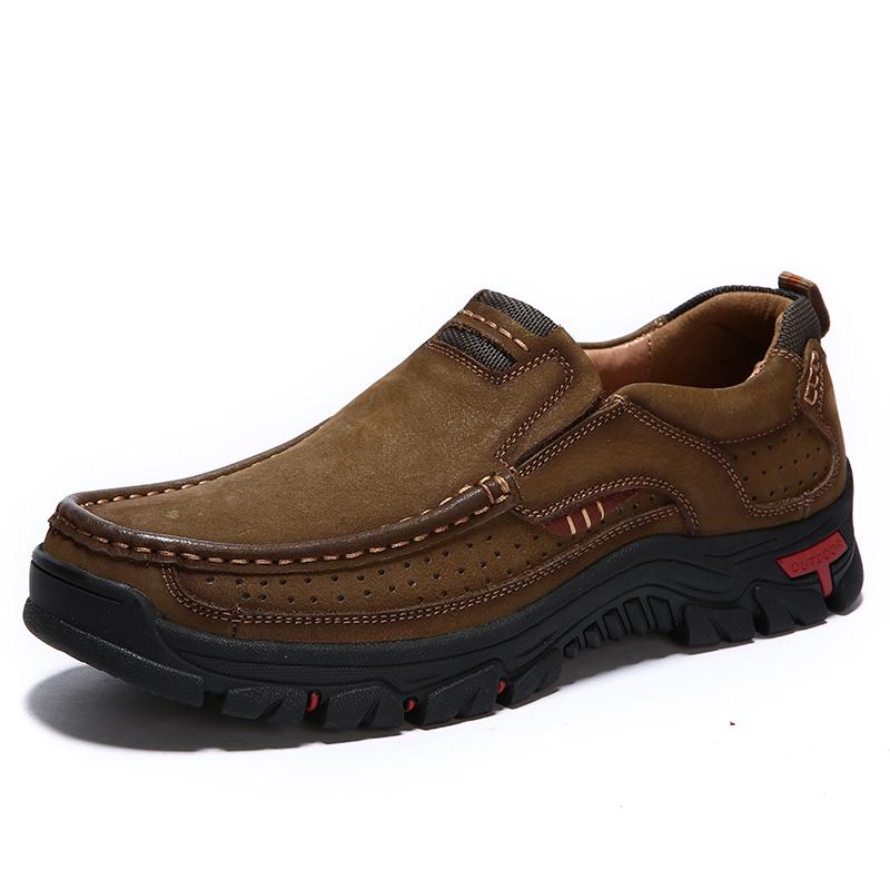 Outdoor Shoes Youth Shoes Leather Shoes Casual Men's Shoes Fashion Non-slip Walking Shoes 38-48
