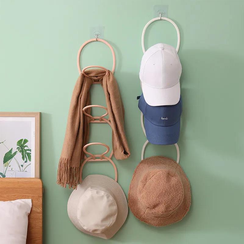 6Pcs Hanging Hat Racks Household Hat Racks Hat Storage Racks Behind The Door Hat Racks Organize Storage Creative Hooks Bathroom Towel Racks