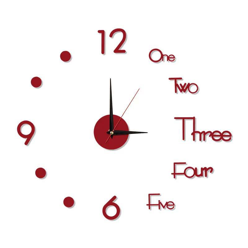 Creative Wall Clock Diy Living Room Fashion Art Free Perforated Wall Clock Modern Minimalist Mute Luminous Clock Wall