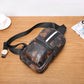 Chest Bag Men Black Large Capacity Pattern Crossbody Outdoor Sports Fitness Shoulder Bag