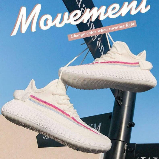 Chameleon Coconut Shoes Women's Sports Summer Breathable Ins Tide Baby Breath White Running Shoes