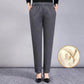 Lamb Velvet Middle-aged and Elderly Women's Pants Winter Plus Velvet Thickening Large Size Loose Sports Casual Pants To Wear Warm Mother Pants