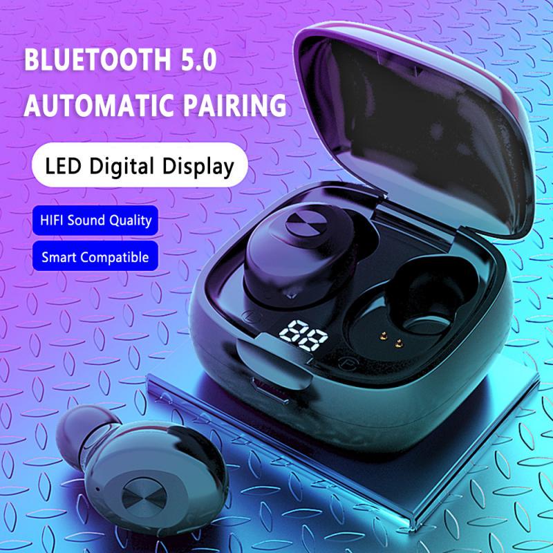 Waterproof Earphones Bluetooth 5.0 Mini HIFI TWS Earbuds Wireless Headphones Noise Reduction