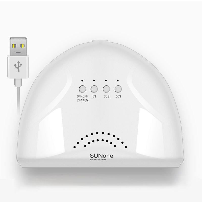 Pofulove UV led nail lamp Nail Dryer 25pcs Led Nail Lamp for Curing All Gels  Sensor USB Charge 48W