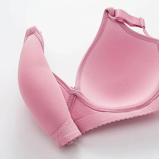 Autumn and Winter Women's Thin No Steel Ring Comfortable Bra Anti-glare Anti-sagging Breast-receiving Bra
