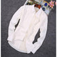 Corduroy Slim Fit Long Sleeve Shirt Men's Solid Color Casual Shirt Spring High Quality Pocket Lapel Shirt
