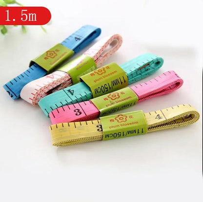 1.5m Mini Soft Tape Measure Clothes Ruler Measure Three-dimensional Ruler Household Utility Tool