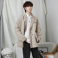 Thin Men's Casual Suits Loose Ruffian Handsome Single-piece Casual Slim Tops Single-piece Long-sleeved Warm Jackets Men's Short Jackets