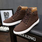 Autumn Winter Men's Martin Boots Warm Round Toe Working Boots High Top Lace Up Shoes Men Desert Boot