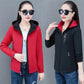 Reversible Wear Women Jacket Spring Hooded Coat Boutique Casual Windbreaker Soft and Comfortable Top Regular