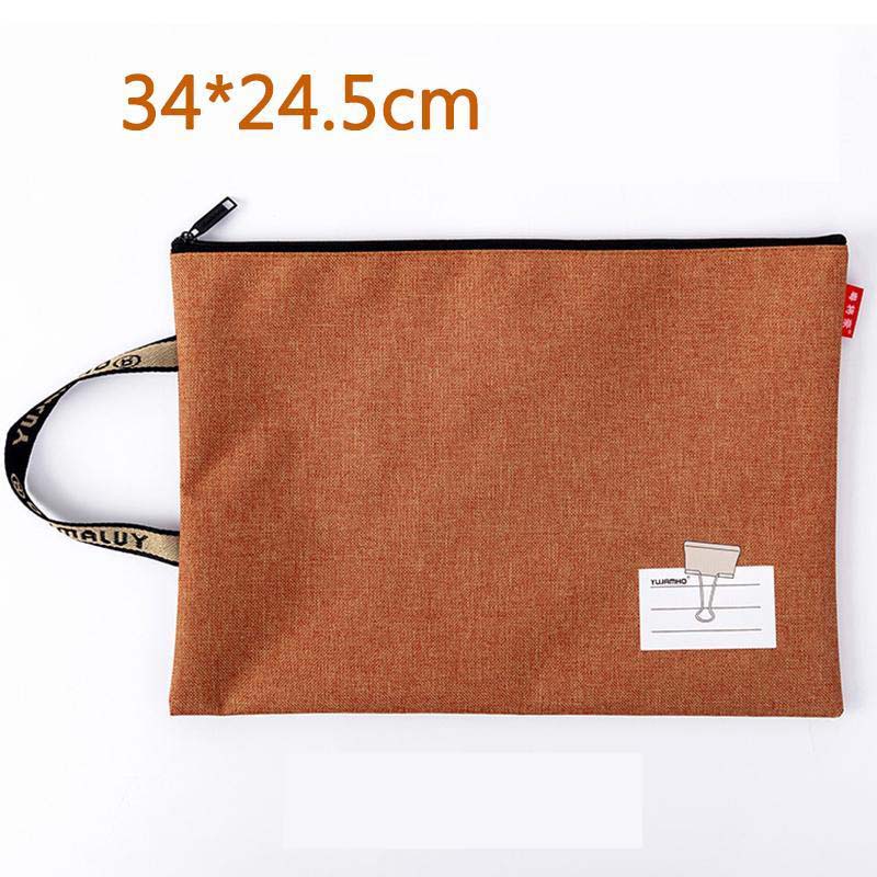A4 Single-layer Zipper Bag Student Stationery Bag Office Information Briefcase