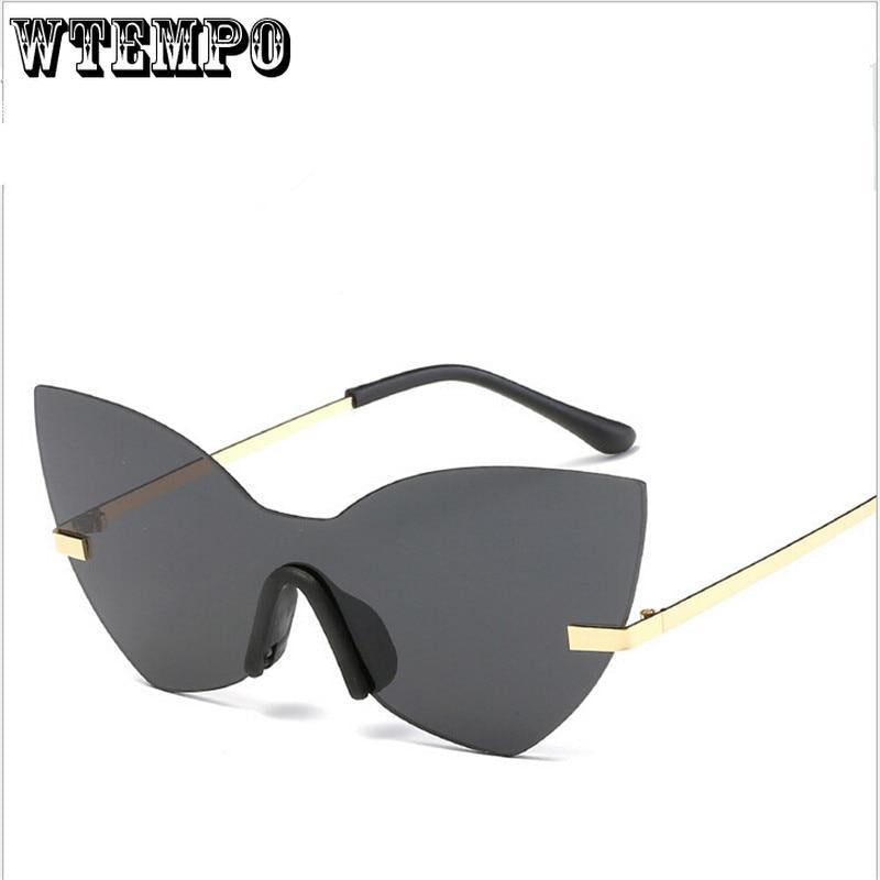 WTEMPO Fashion Women's Men's Sunglasses Retro Colorful One-piece Sun Glasses For Men And Women Whole