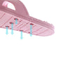 Women's Massage Slippers Summer Indoor Bathroom Slippers Solid Color Soft Sole Large Size Flat Slippers