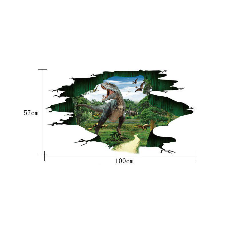 [sticker ]Dinosaur Paradise Wall Stickers Broke 3d Removable Wall Sticker For Kids Rooms Nursery Vi