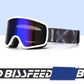 Double-layer Ski Goggles Anti-fog Card Myopia Ski Goggles Goggles Men and Women Adult Snow Protection Windproof Outdoor Equipment