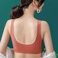 Natural Latex Women Sport Bra Large Size Underwear Women No Rims Gather Sports Vest Sleep Bra Anti-sagging Soft comfortable
