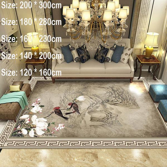 Chinese style big rug study rug bedroom bedside mat living room rug coffee table rug