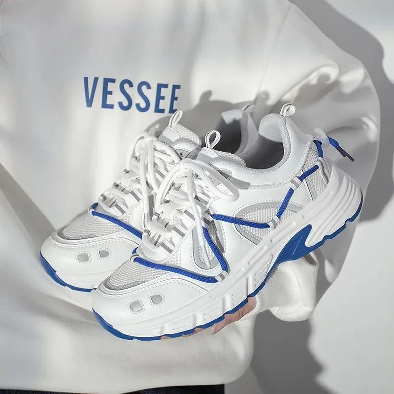 Korean Version of The Thick-soled White Shoes Female Autumn and Winter New All-match Girl Shoes Niche Casual Sports Shoes Sneakers Trend