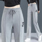 Sports Pants Women's Spring, Summer and Autumn Loose Straight Wide-leg Pants High Waist Solid Color Casual Pants Women's Outer Wear Pants