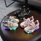 Sports shoes flying woven shoes children's soft bottom Baby toddler shoes 1-5 years old light