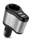 Gold/Silver Car Charger 3-in-1 Fast Charge Adapter Cigarette Lighter Head Power Adapter