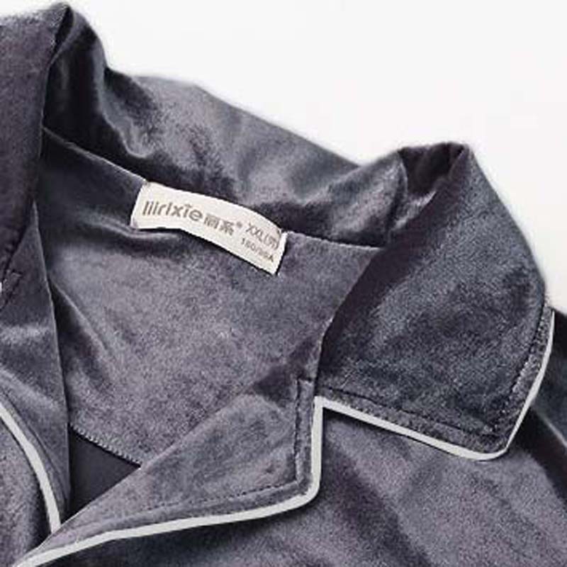 Old Velvet Pajamas Men's Autumn and Winter Long-sleeved Loose Large Size Youth Warm Home Clothes