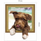 Stickers Vivid and Cute Dog Living Room Bedroom Children's Room Pet Shop Background Decorative Wall Stickers Removable