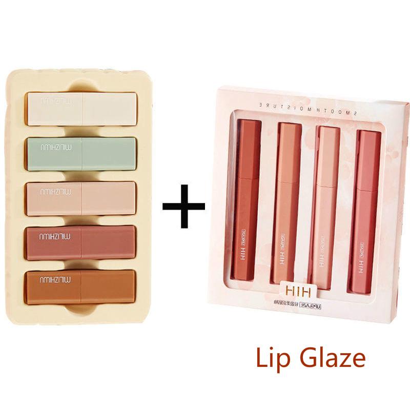 Five mousse lipstick gift boxes Matte matte student lipstick lip glaze not easy to discolor